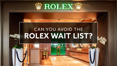 join rolex waiting list|buy Rolex without waitlist.